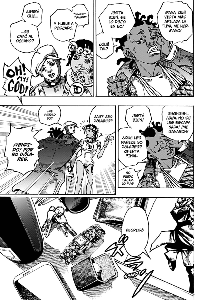 JoJo's Bizarre Adventure Parte 9: The JoJoLands Capitulo 12: Charming Man página 17