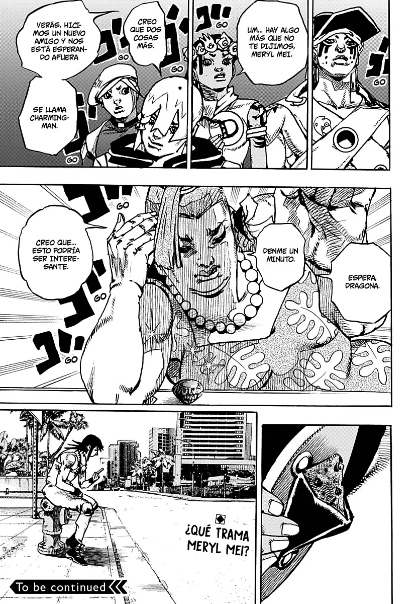 JoJo's Bizarre Adventure Parte 9: The JoJoLands Capitulo 12: Charming Man página 35