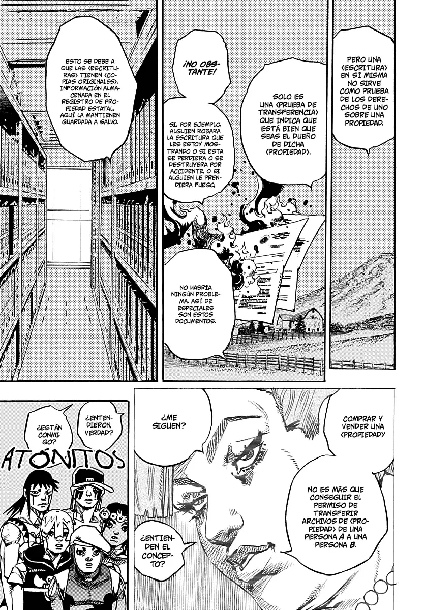 JoJo's Bizarre Adventure Parte 9: The JoJoLands Capitulo 14: Voy a por esos cincuenta mil millones de dólares, Parte 1 página 12