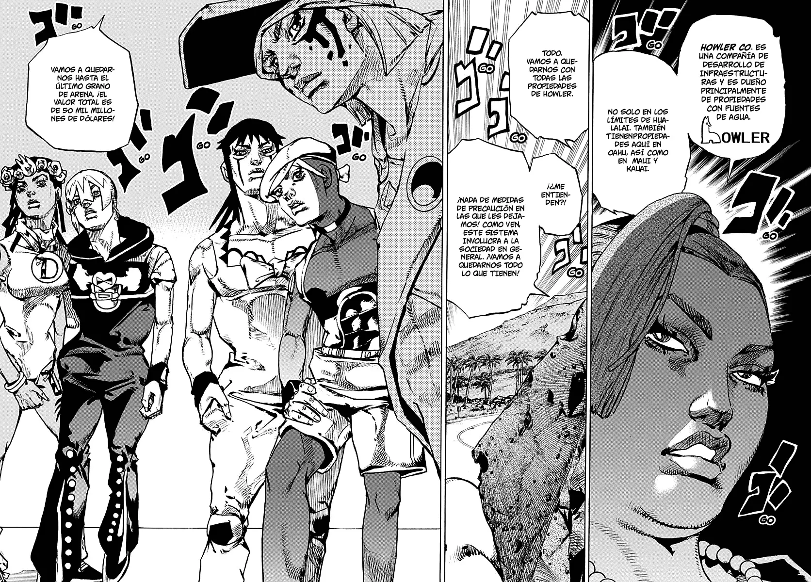JoJo's Bizarre Adventure Parte 9: The JoJoLands Capitulo 14: Voy a por esos cincuenta mil millones de dólares, Parte 1 página 15