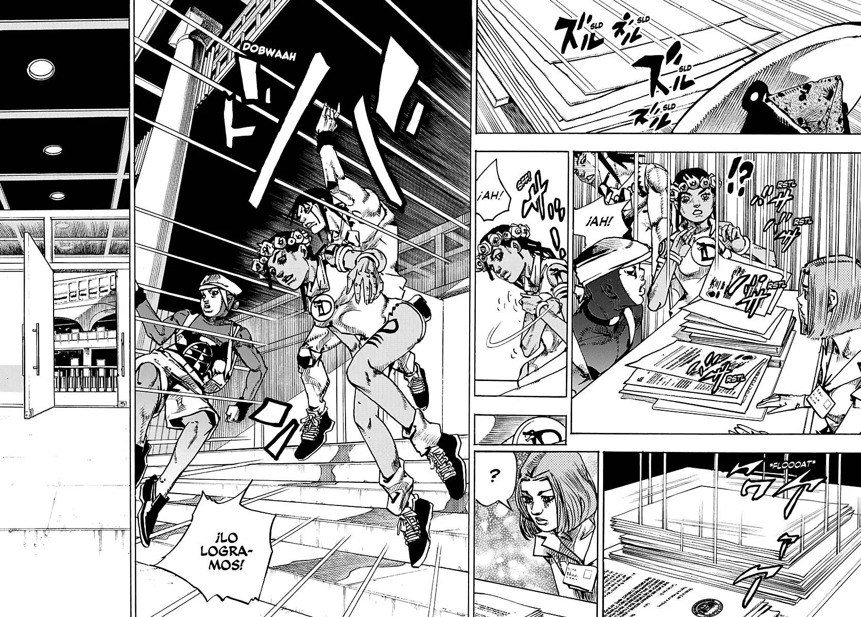 JoJo's Bizarre Adventure Parte 9: The JoJoLands Capitulo 14: Voy a por esos cincuenta mil millones de dólares, Parte 1 página 29
