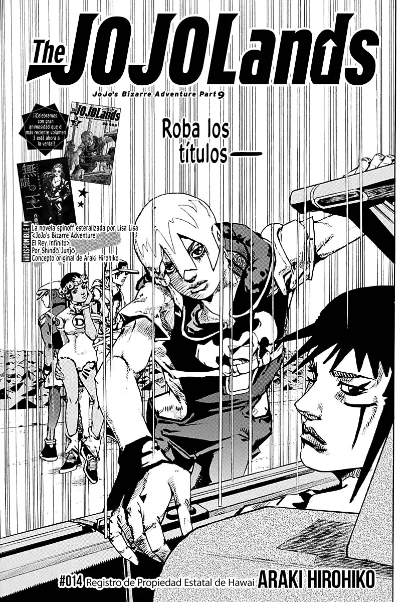 JoJo's Bizarre Adventure Parte 9: The JoJoLands Capitulo 14: Voy a por esos cincuenta mil millones de dólares, Parte 1 página 3