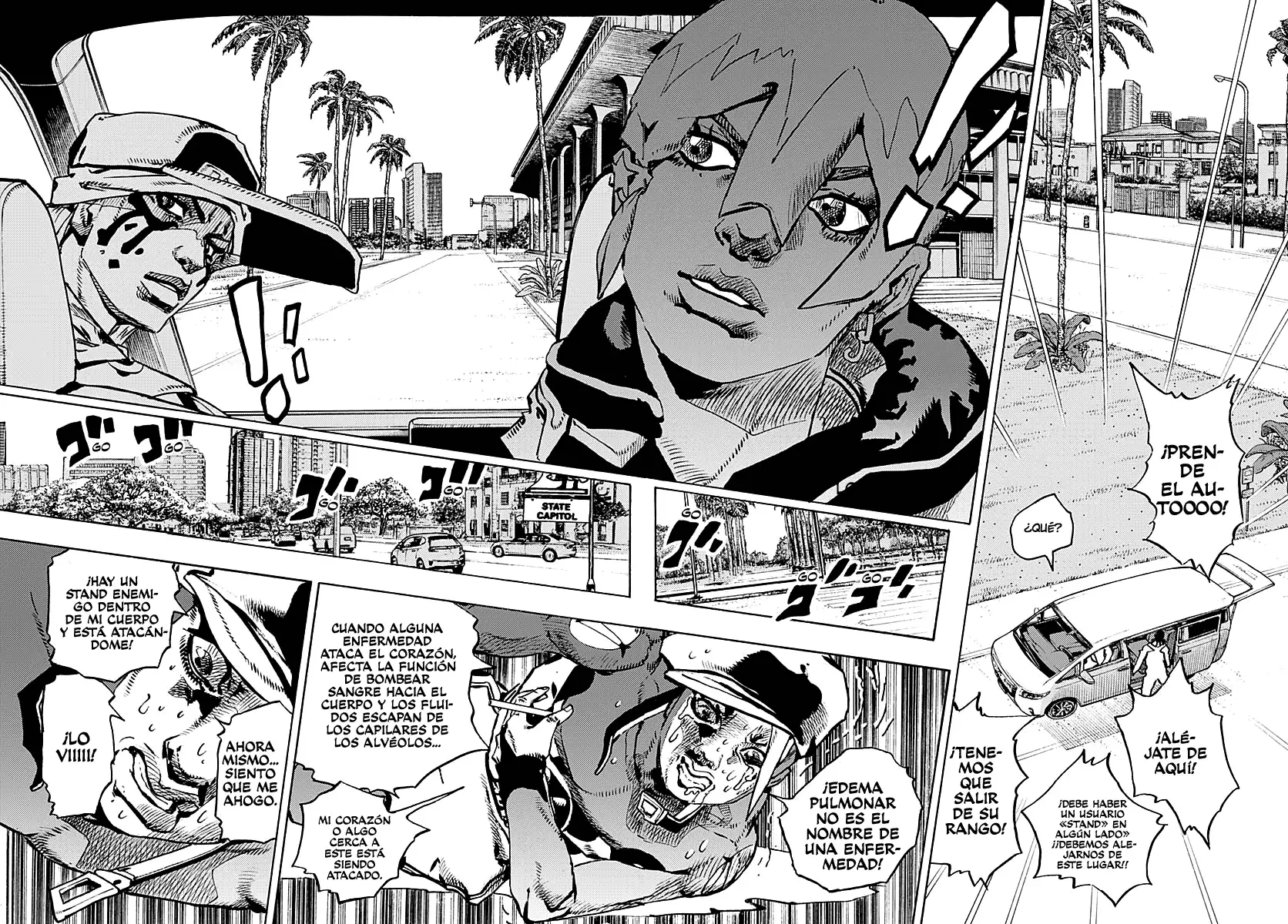 JoJo's Bizarre Adventure Parte 9: The JoJoLands Capitulo 15: Voy a por esos cincuenta mil millones de dólares, Parte 2 página 12