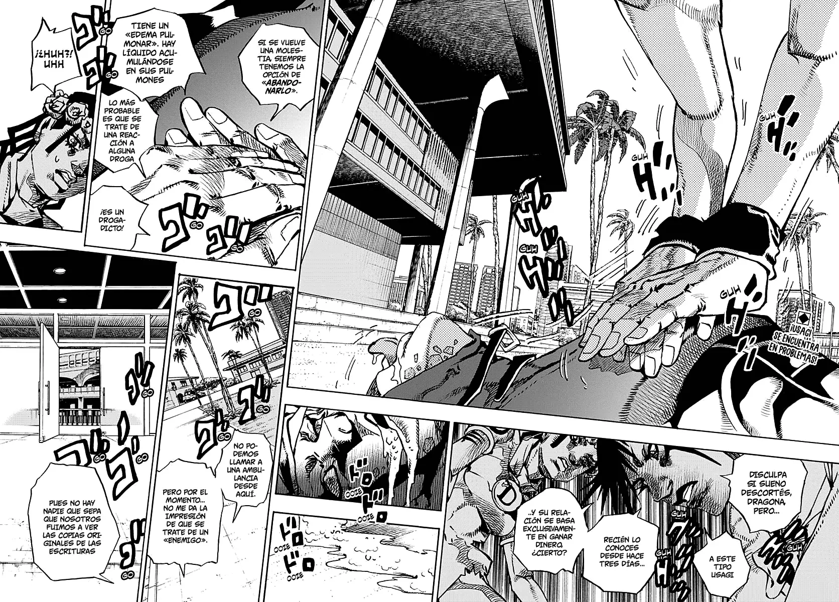 JoJo's Bizarre Adventure Parte 9: The JoJoLands Capitulo 15: Voy a por esos cincuenta mil millones de dólares, Parte 2 página 3
