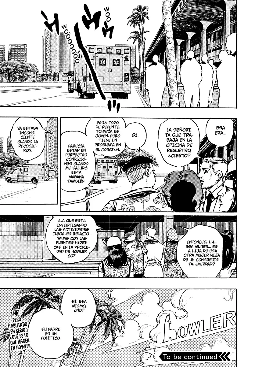 JoJo's Bizarre Adventure Parte 9: The JoJoLands Capitulo 15: Voy a por esos cincuenta mil millones de dólares, Parte 2 página 35