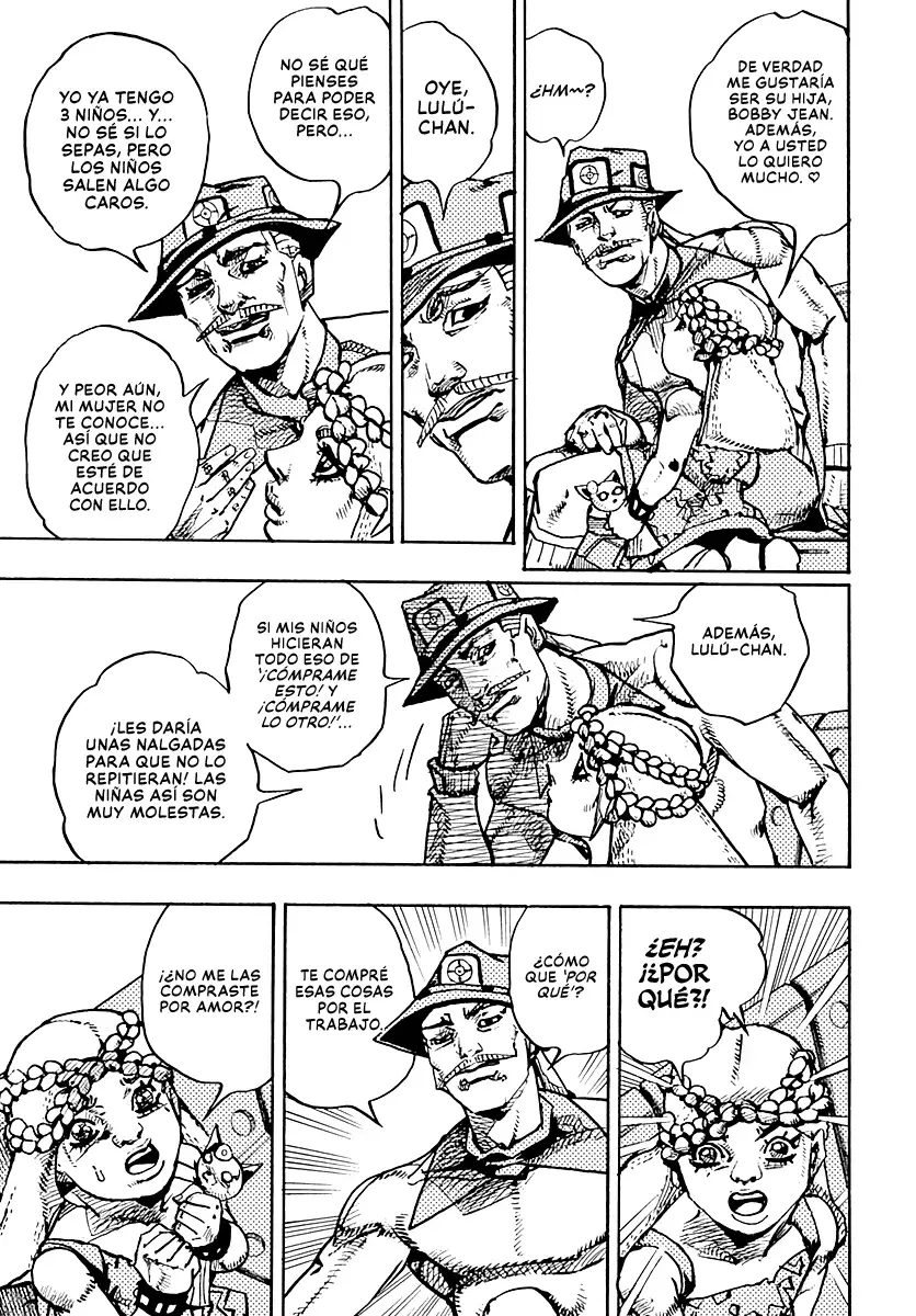 JoJo's Bizarre Adventure Parte 9: The JoJoLands Capitulo 18: El Bags' Groove de la chica, Parte 3 página 5