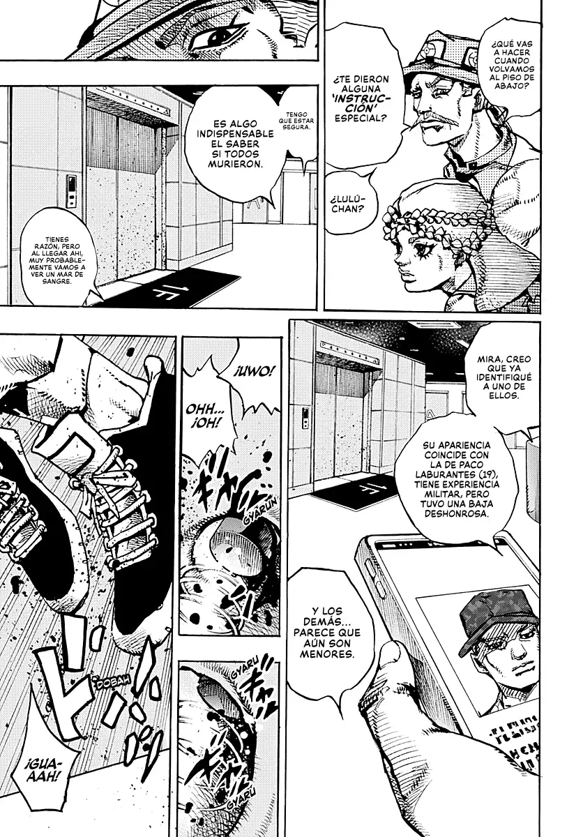 JoJo's Bizarre Adventure Parte 9: The JoJoLands Capitulo 18: El Bags' Groove de la chica, Parte 3 página 7