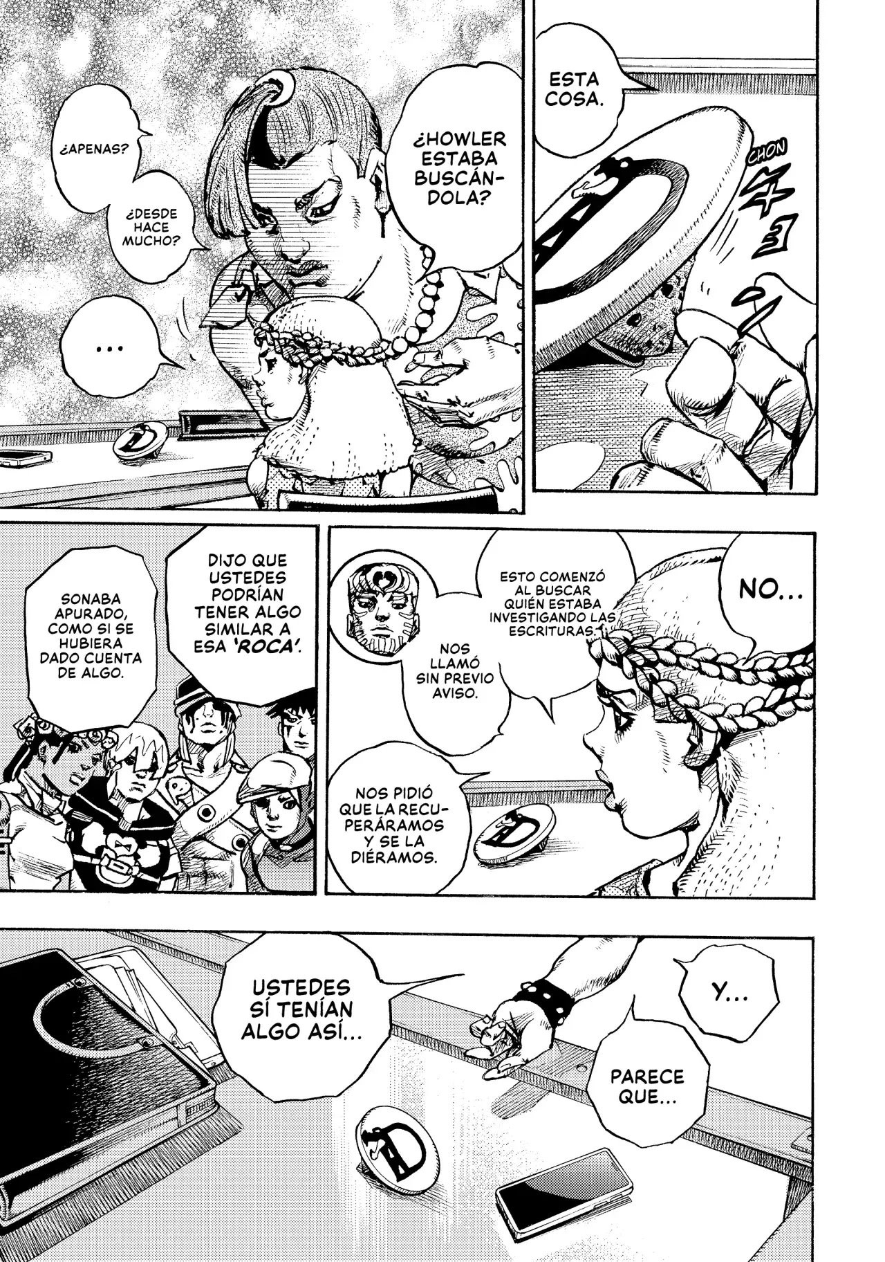 JoJo's Bizarre Adventure Parte 9: The JoJoLands Capitulo 21: Sospechas Criminales de HOWLER página 16