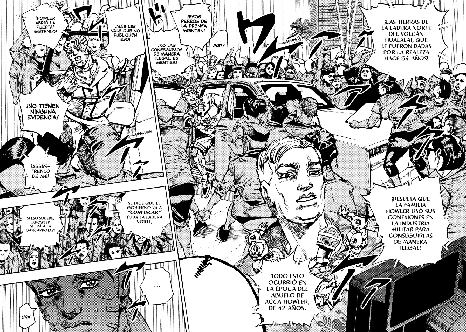 JoJo's Bizarre Adventure Parte 9: The JoJoLands Capitulo 21: Sospechas Criminales de HOWLER página 24