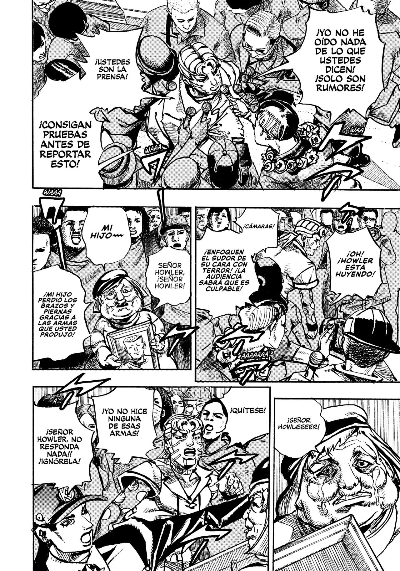 JoJo's Bizarre Adventure Parte 9: The JoJoLands Capitulo 21: Sospechas Criminales de HOWLER página 25