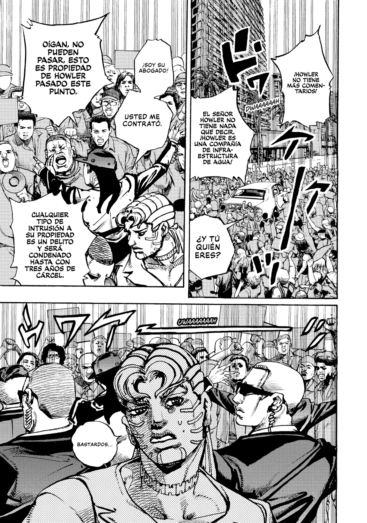 JoJo's Bizarre Adventure Parte 9: The JoJoLands Capitulo 21: Sospechas Criminales de HOWLER página 26