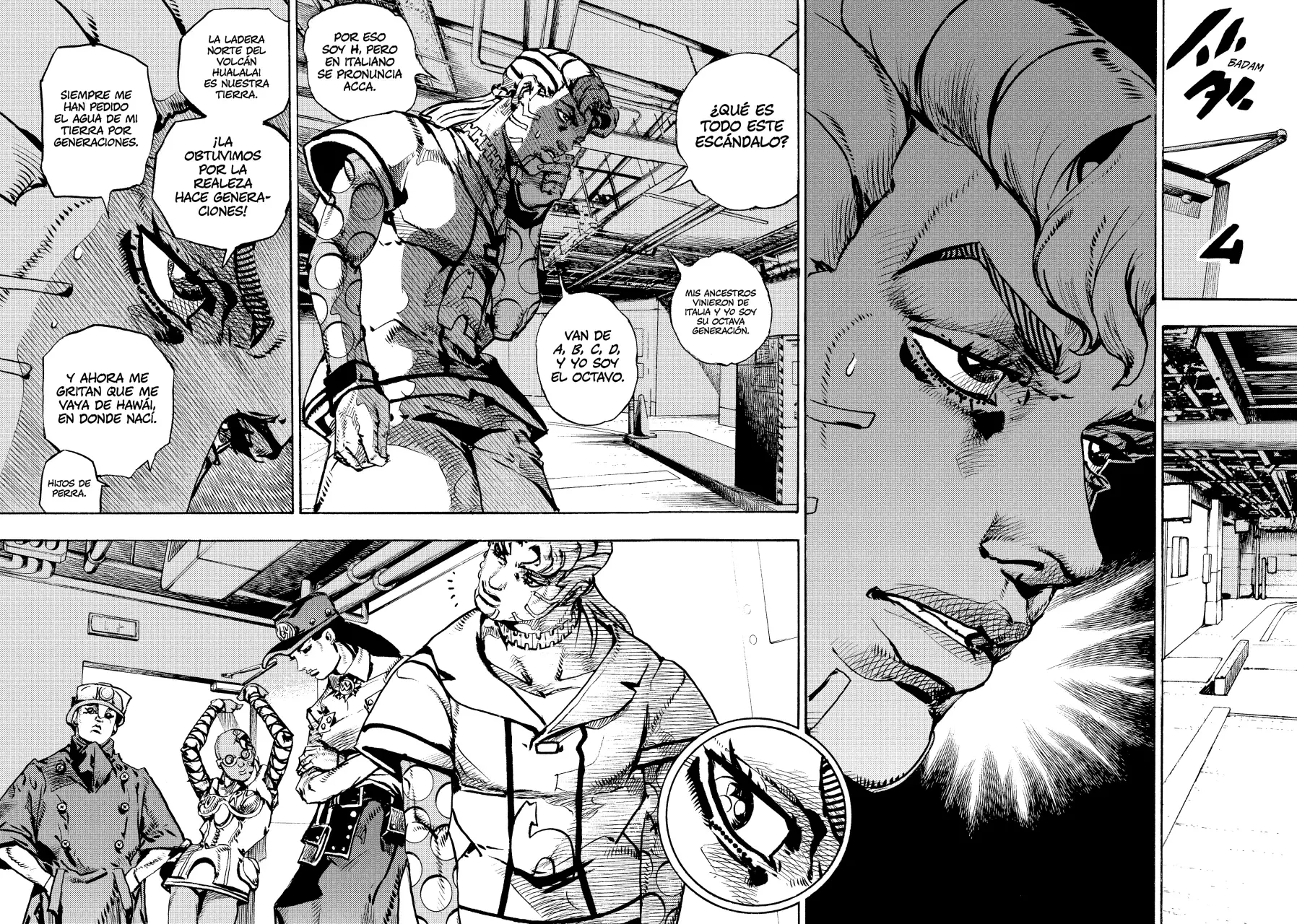 JoJo's Bizarre Adventure Parte 9: The JoJoLands Capitulo 21: Sospechas Criminales de HOWLER página 27