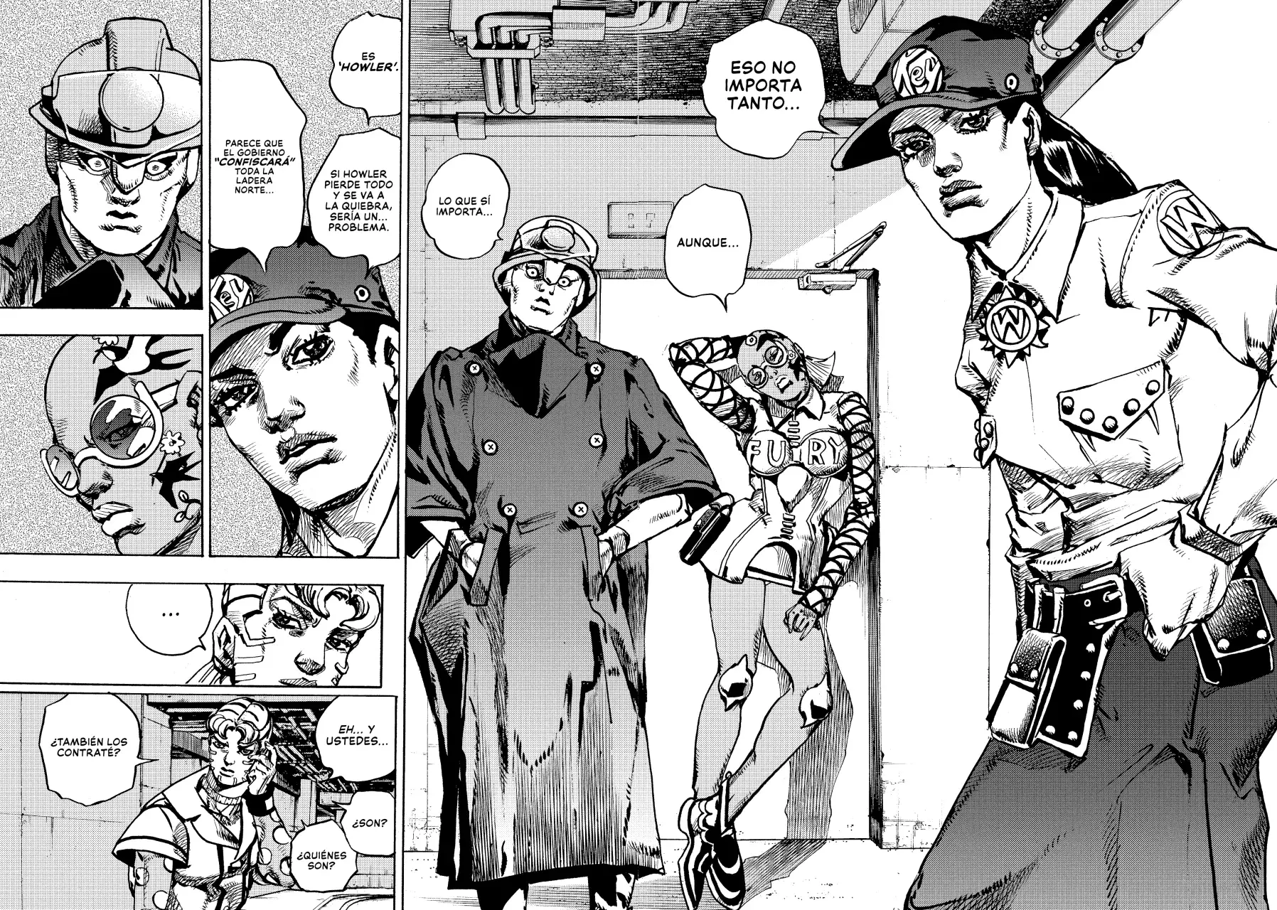 JoJo's Bizarre Adventure Parte 9: The JoJoLands Capitulo 21: Sospechas Criminales de HOWLER página 28
