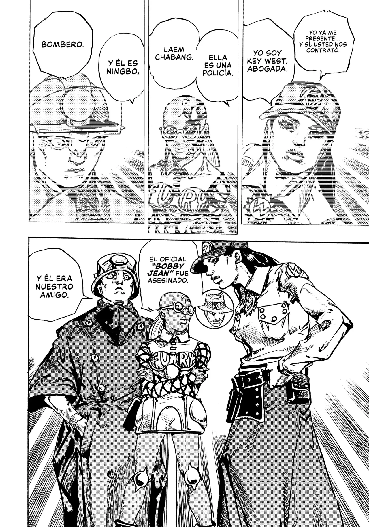 JoJo's Bizarre Adventure Parte 9: The JoJoLands Capitulo 21: Sospechas Criminales de HOWLER página 29