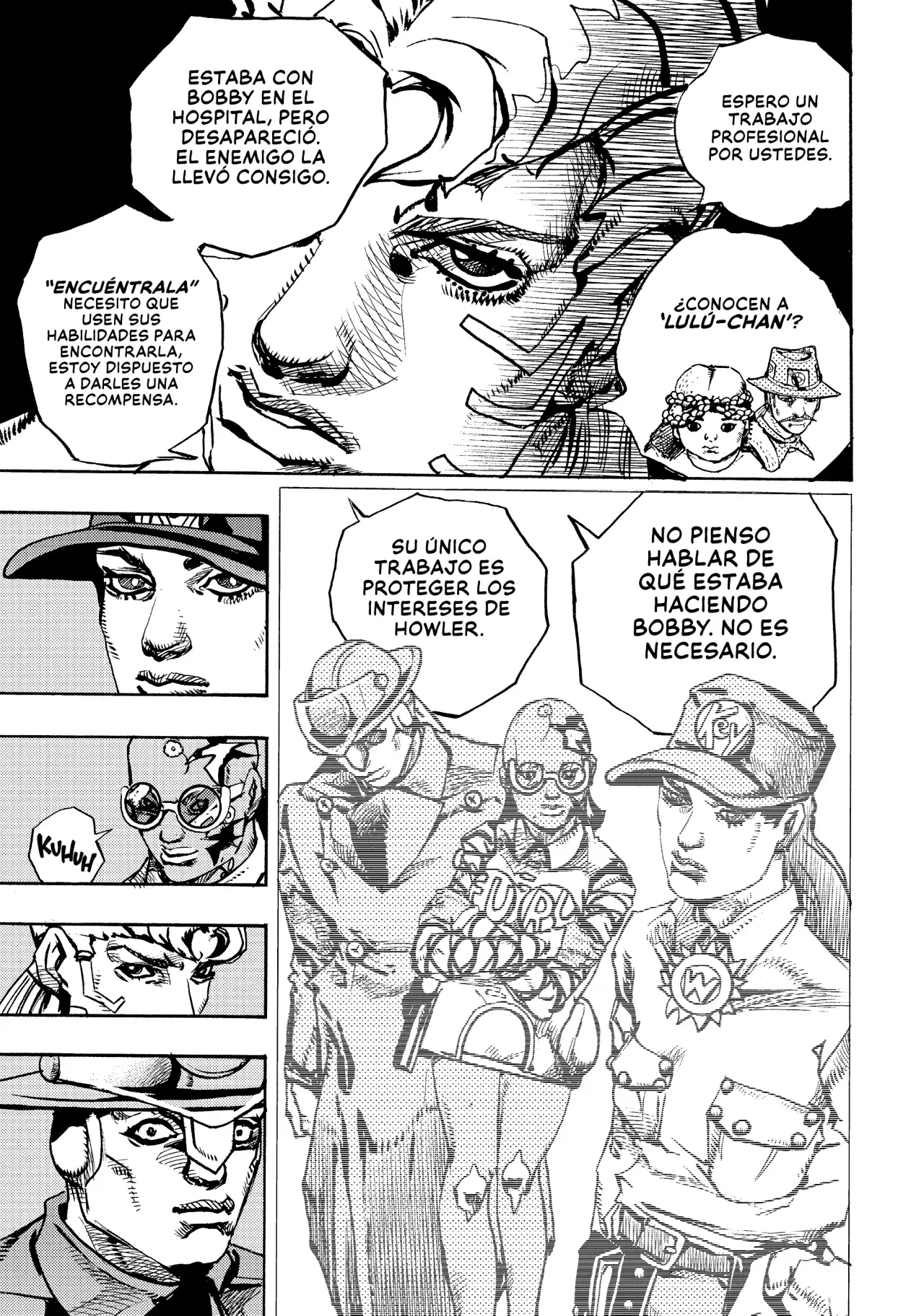 JoJo's Bizarre Adventure Parte 9: The JoJoLands Capitulo 21: Sospechas Criminales de HOWLER página 32