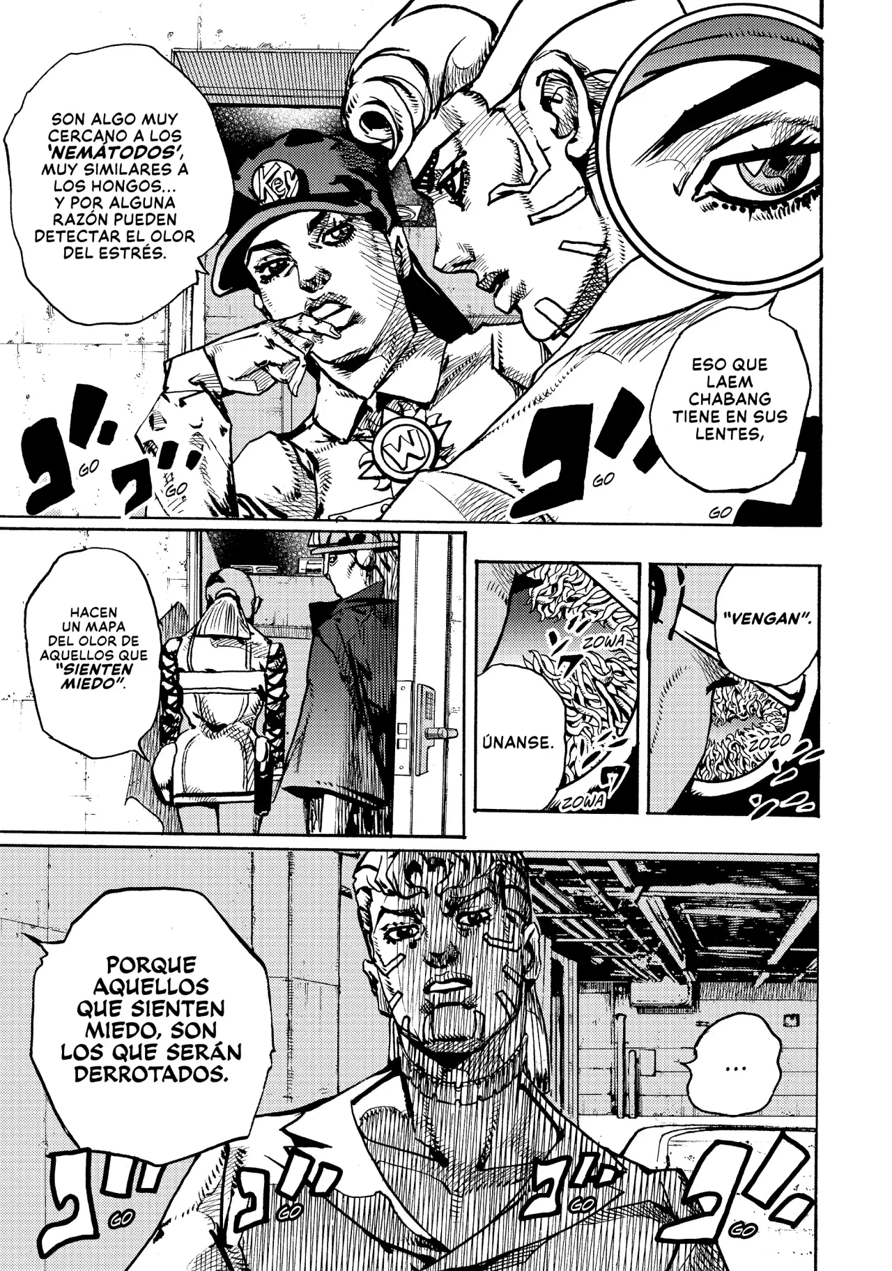 JoJo's Bizarre Adventure Parte 9: The JoJoLands Capitulo 21: Sospechas Criminales de HOWLER página 36