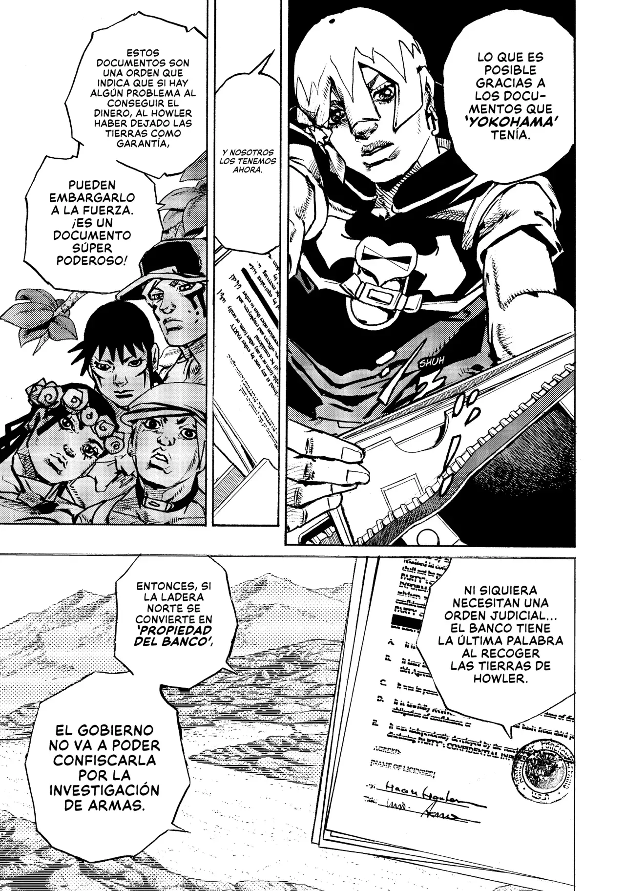 JoJo's Bizarre Adventure Parte 9: The JoJoLands Capitulo 22: Cobrando la deuda de Dolphin Bank: Parte 1 página 10