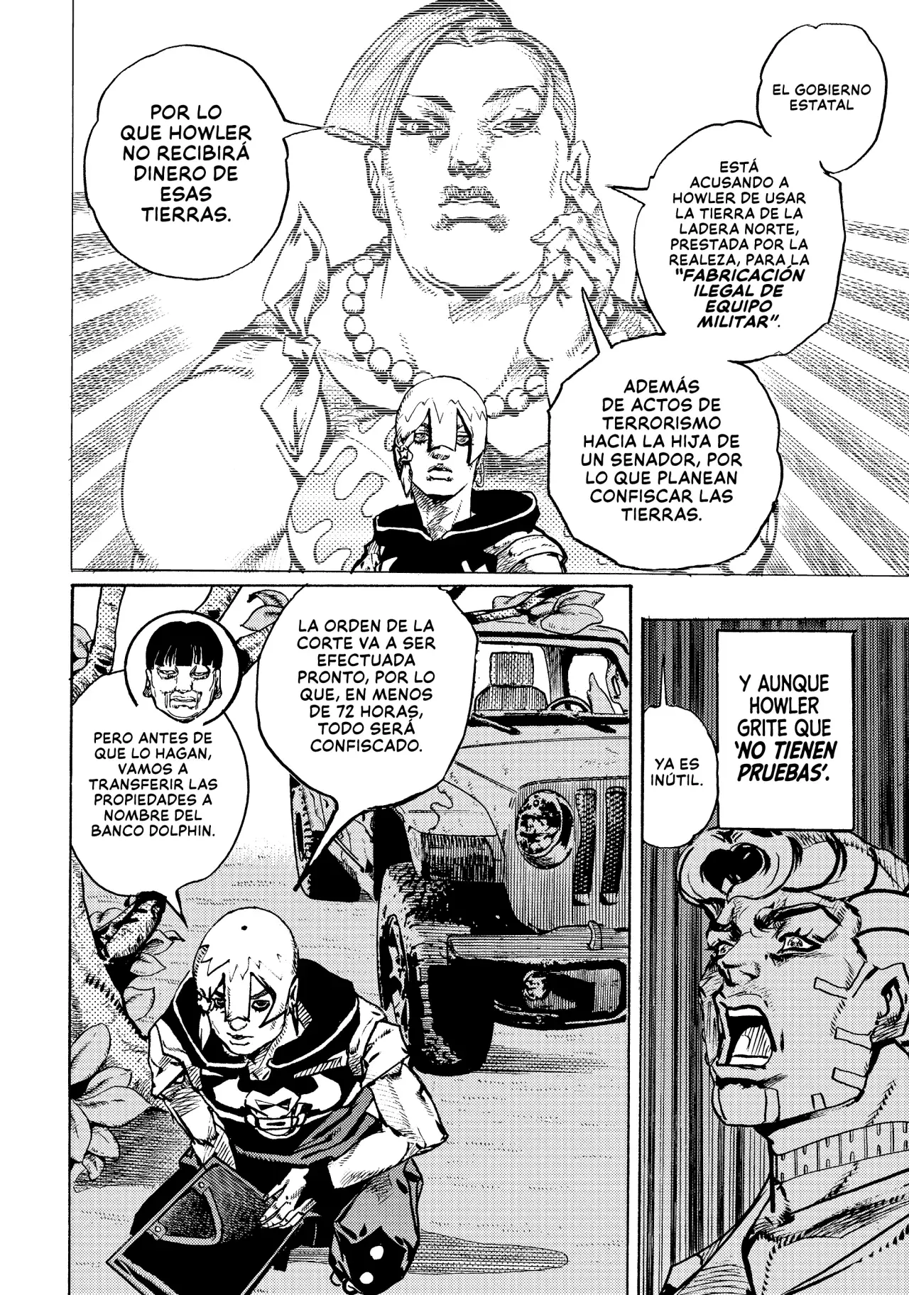 JoJo's Bizarre Adventure Parte 9: The JoJoLands Capitulo 22: Cobrando la deuda de Dolphin Bank: Parte 1 página 9