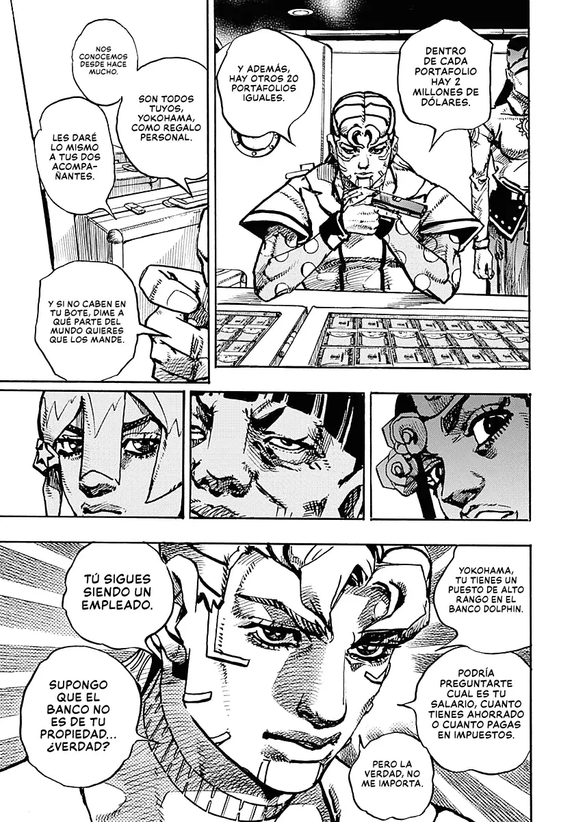 JoJo's Bizarre Adventure Parte 9: The JoJoLands Capitulo 23: El Cobro Del Banco Dolphin, Parte 2 página 25