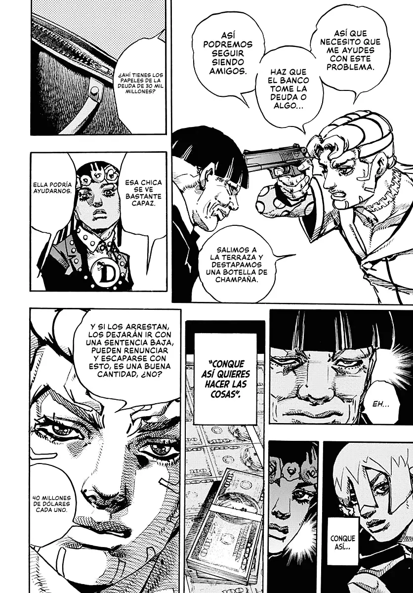 JoJo's Bizarre Adventure Parte 9: The JoJoLands Capitulo 23: El Cobro Del Banco Dolphin, Parte 2 página 26