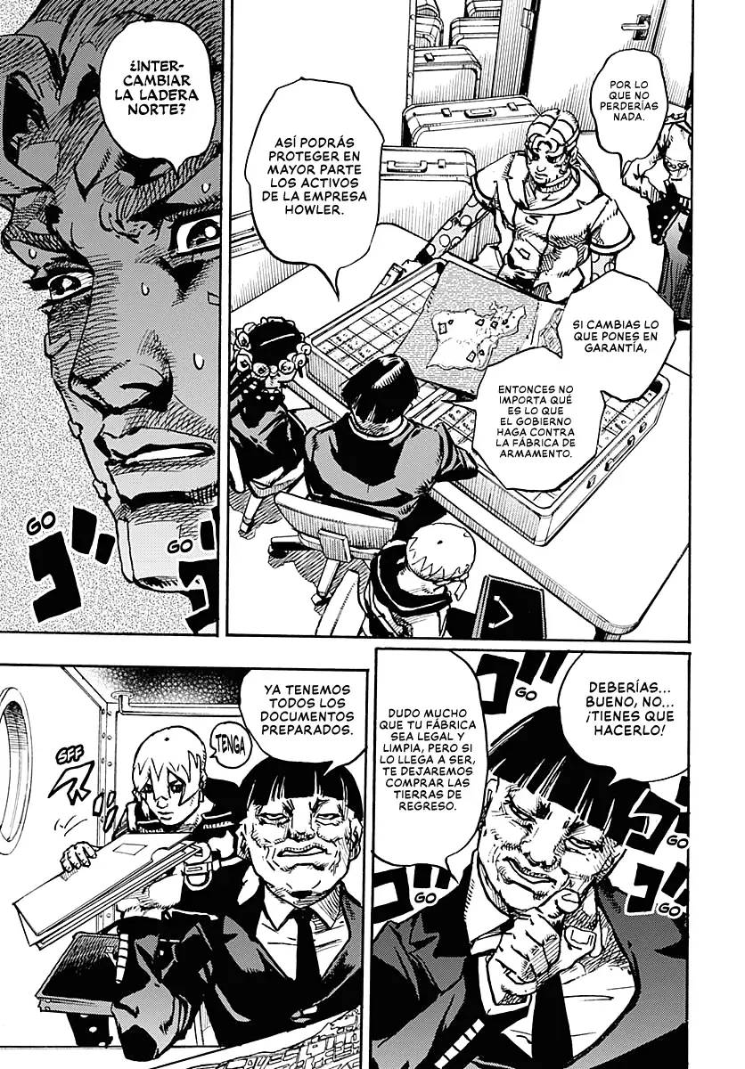JoJo's Bizarre Adventure Parte 9: The JoJoLands Capitulo 23: El Cobro Del Banco Dolphin, Parte 2 página 32