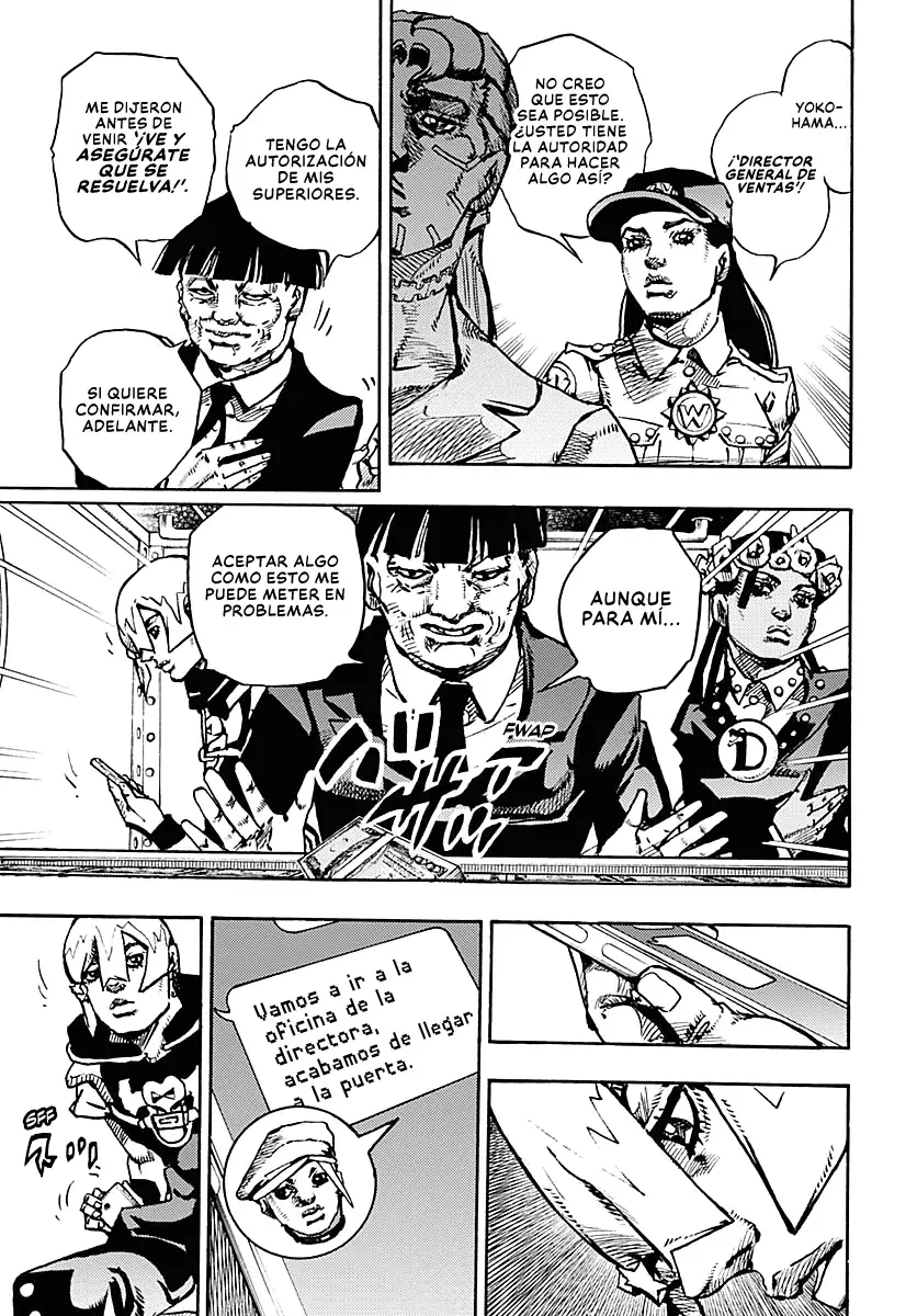 JoJo's Bizarre Adventure Parte 9: The JoJoLands Capitulo 23: El Cobro Del Banco Dolphin, Parte 2 página 34