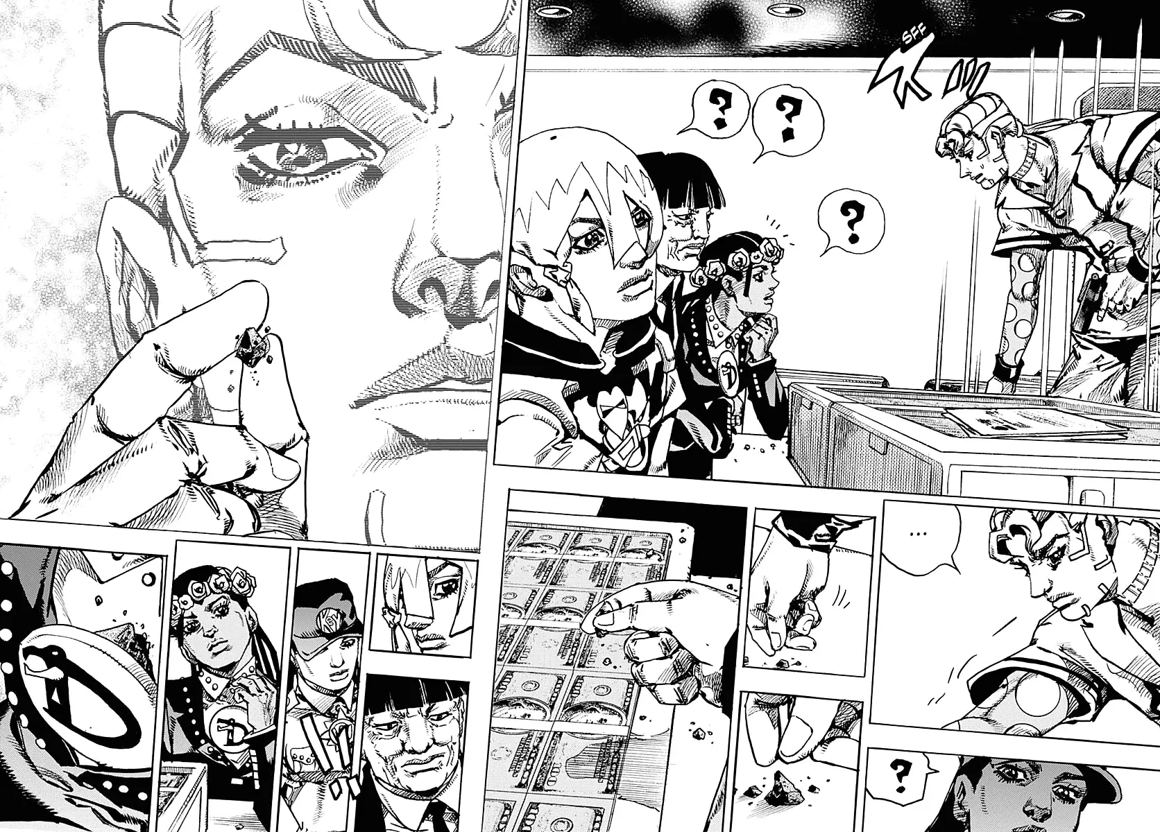 JoJo's Bizarre Adventure Parte 9: The JoJoLands Capitulo 23: El Cobro Del Banco Dolphin, Parte 2 página 37