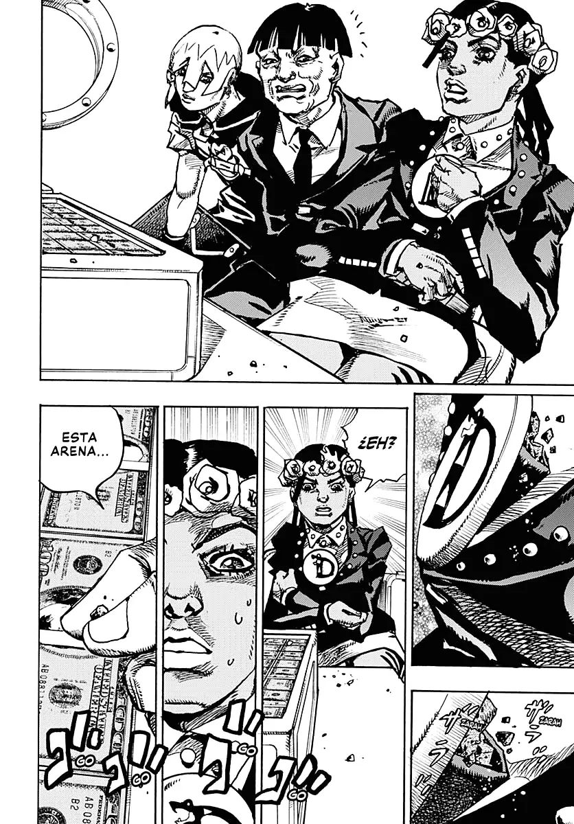 JoJo's Bizarre Adventure Parte 9: The JoJoLands Capitulo 23: El Cobro Del Banco Dolphin, Parte 2 página 38