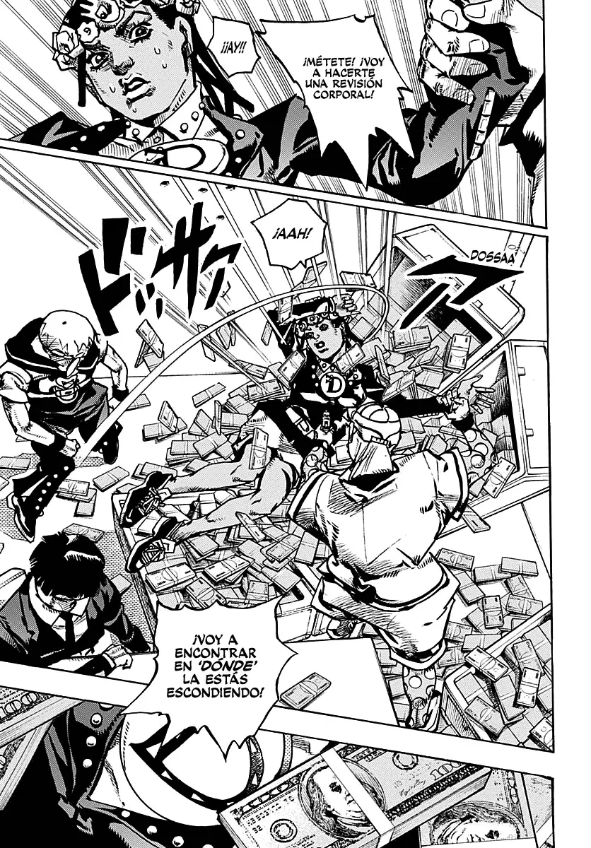 JoJo's Bizarre Adventure Parte 9: The JoJoLands Capitulo 24: El Cobro Del Banco Dolphin, Parte 3 página 11