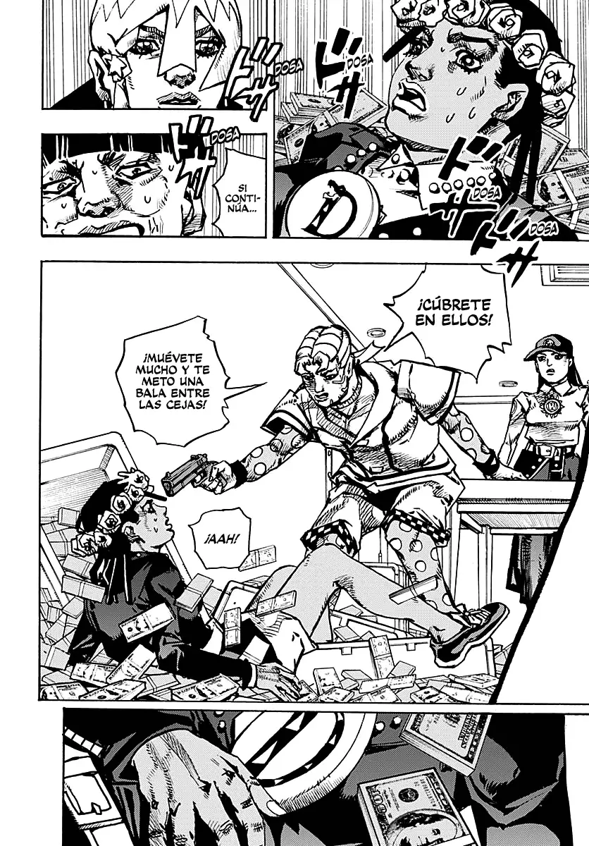 JoJo's Bizarre Adventure Parte 9: The JoJoLands Capitulo 24: El Cobro Del Banco Dolphin, Parte 3 página 12