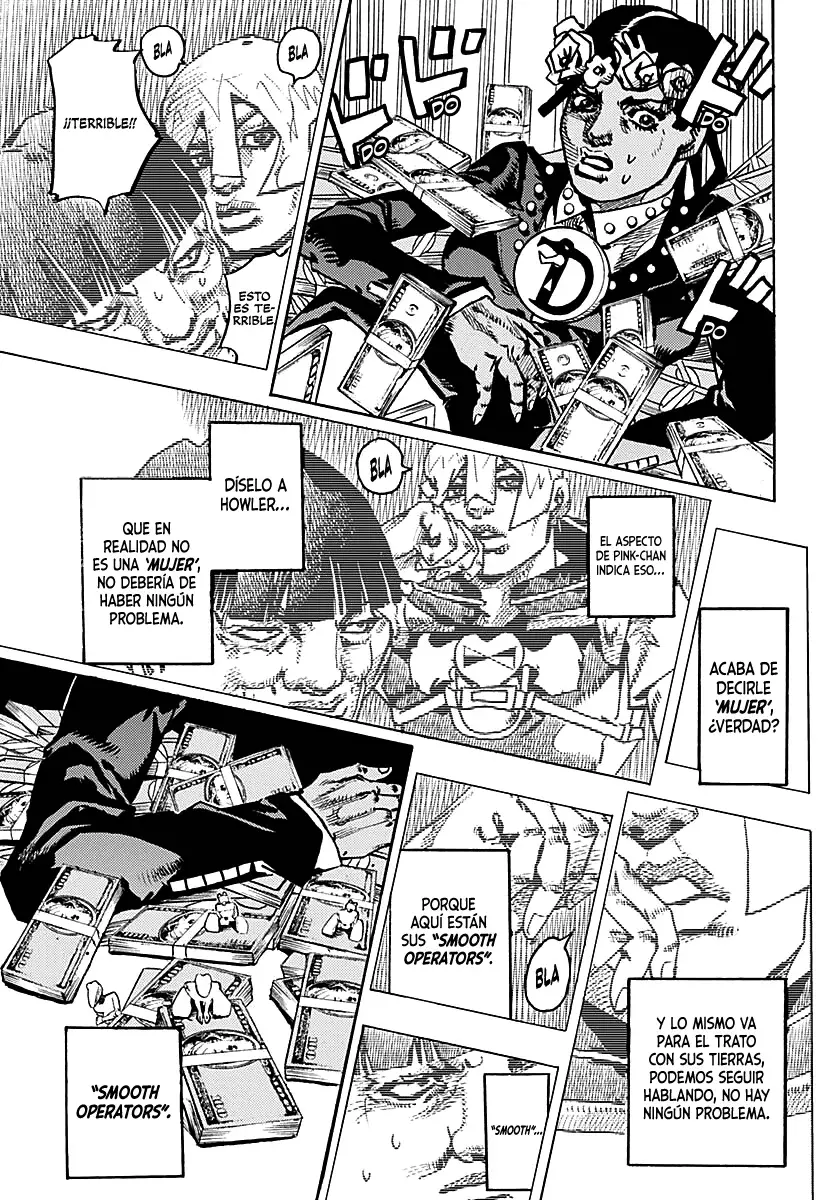 JoJo's Bizarre Adventure Parte 9: The JoJoLands Capitulo 24: El Cobro Del Banco Dolphin, Parte 3 página 13