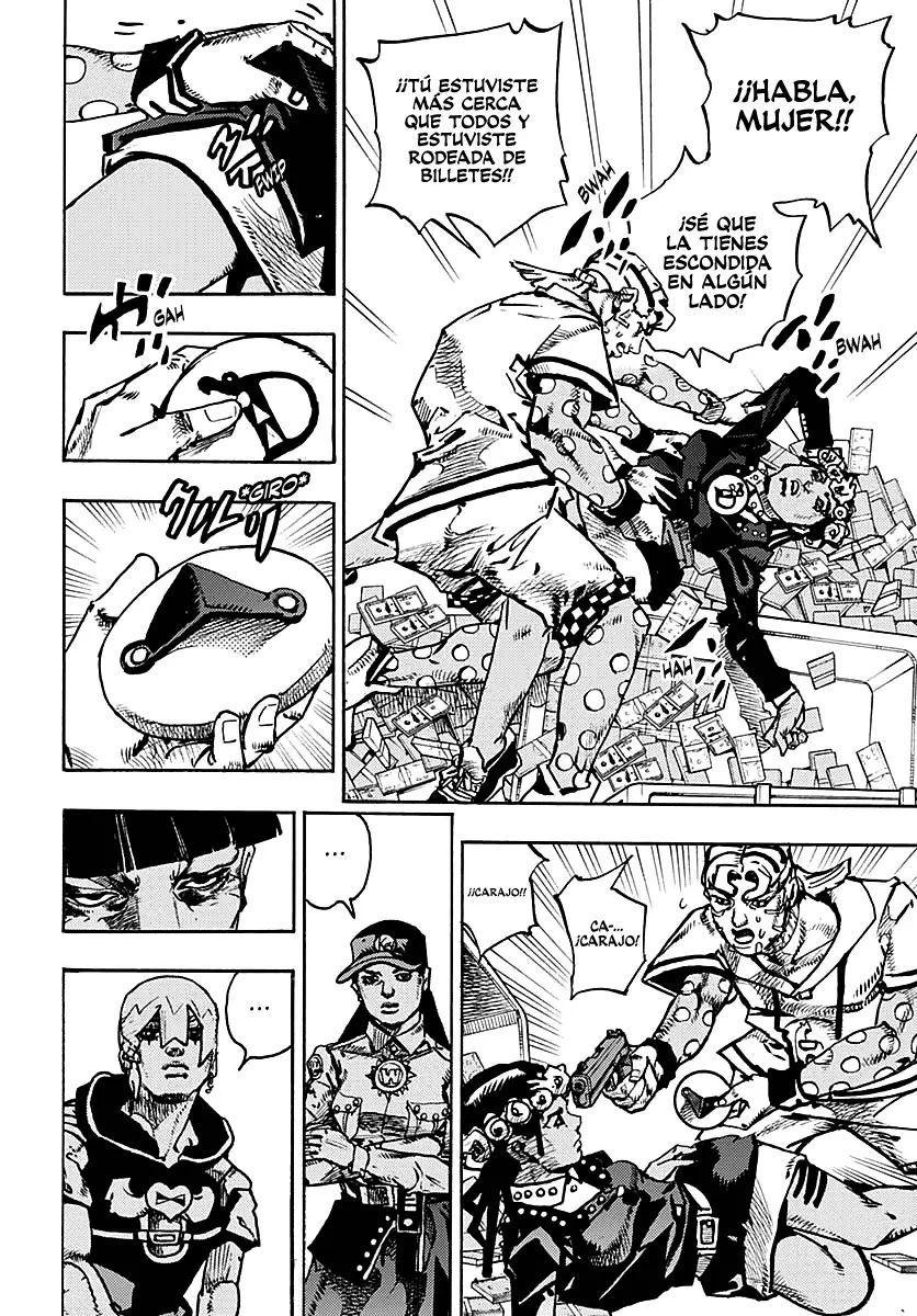 JoJo's Bizarre Adventure Parte 9: The JoJoLands Capitulo 24: El Cobro Del Banco Dolphin, Parte 3 página 16