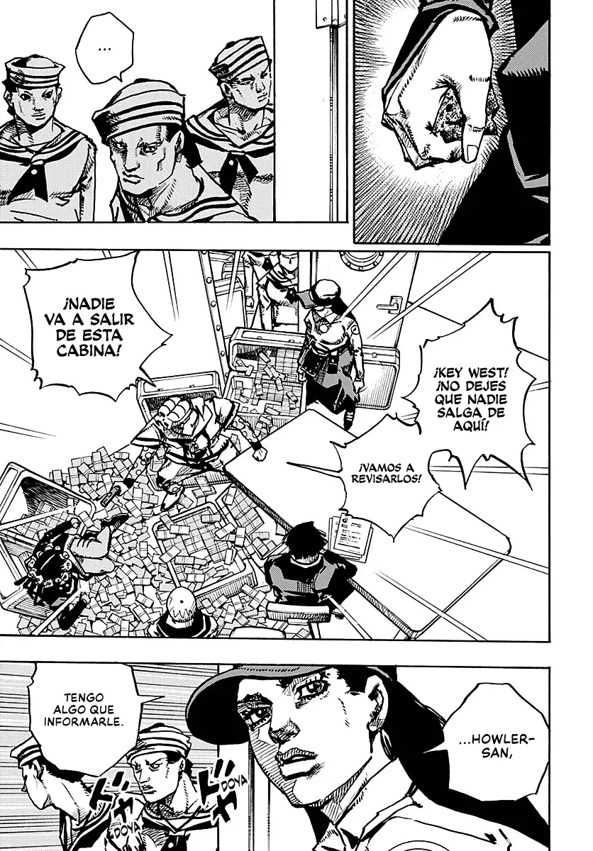 JoJo's Bizarre Adventure Parte 9: The JoJoLands Capitulo 24: El Cobro Del Banco Dolphin, Parte 3 página 17