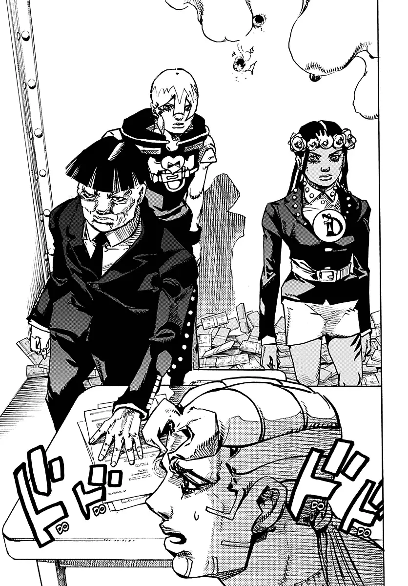 JoJo's Bizarre Adventure Parte 9: The JoJoLands Capitulo 24: El Cobro Del Banco Dolphin, Parte 3 página 21