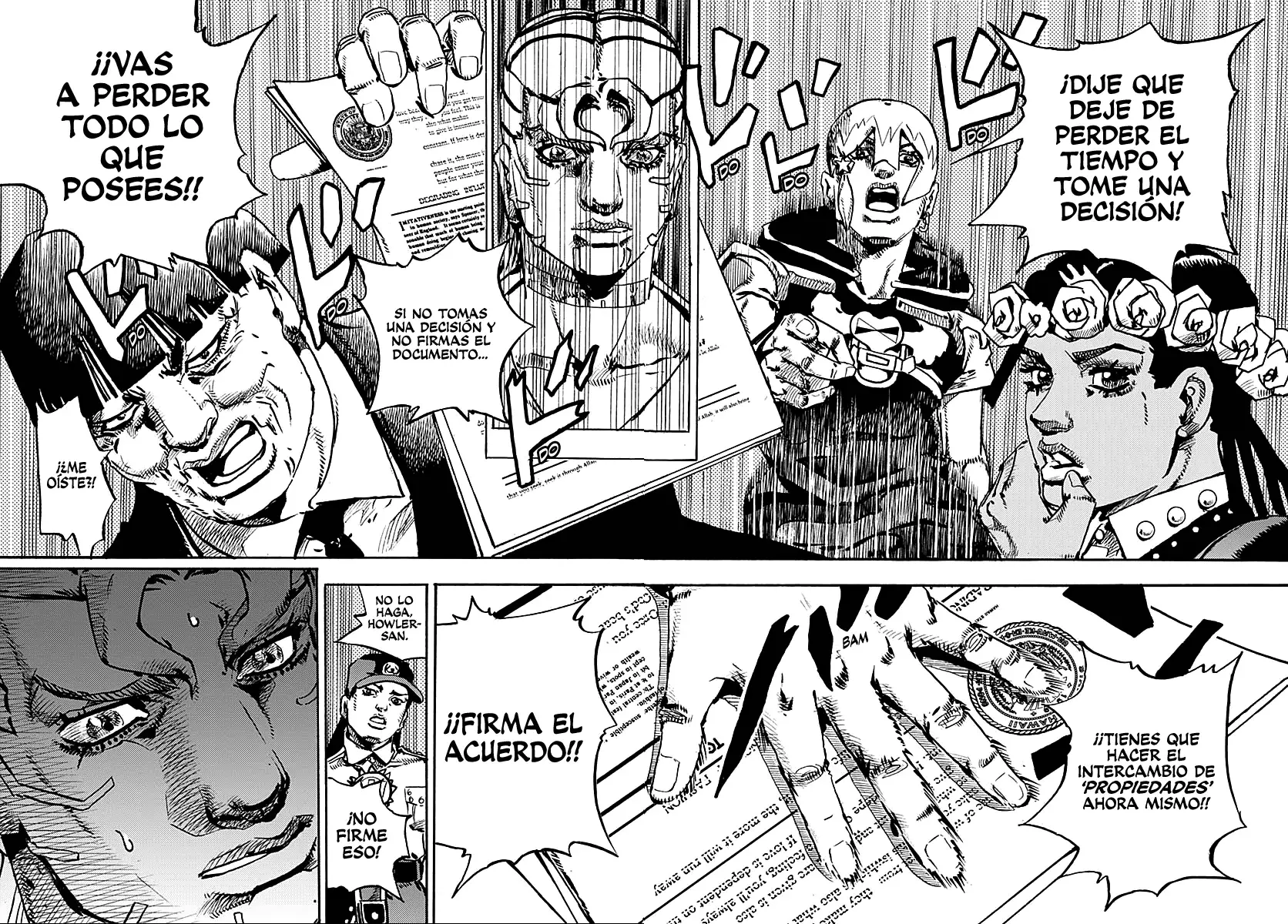 JoJo's Bizarre Adventure Parte 9: The JoJoLands Capitulo 24: El Cobro Del Banco Dolphin, Parte 3 página 25