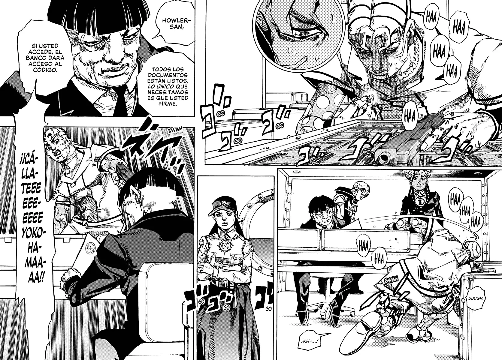 JoJo's Bizarre Adventure Parte 9: The JoJoLands Capitulo 24: El Cobro Del Banco Dolphin, Parte 3 página 3
