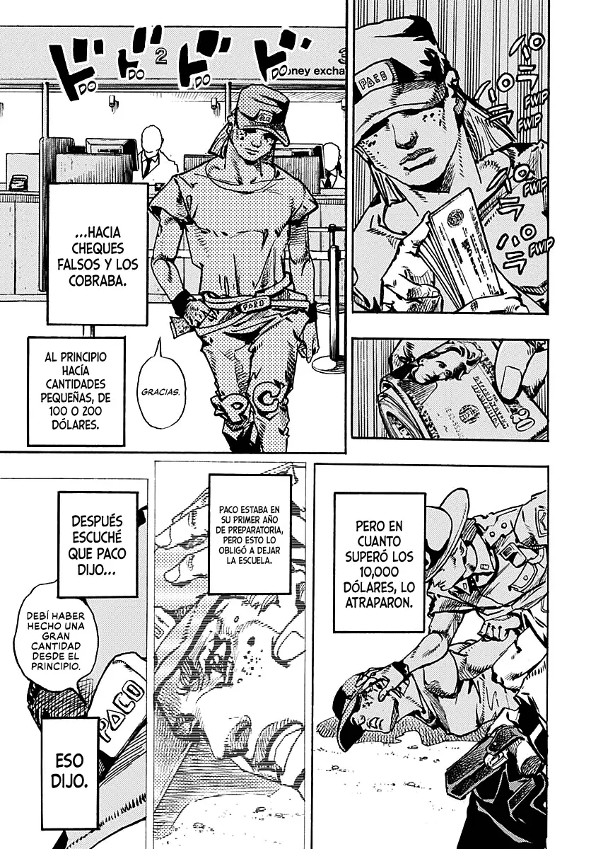 JoJo's Bizarre Adventure Parte 9: The JoJoLands Capitulo 24: El Cobro Del Banco Dolphin, Parte 3 página 31