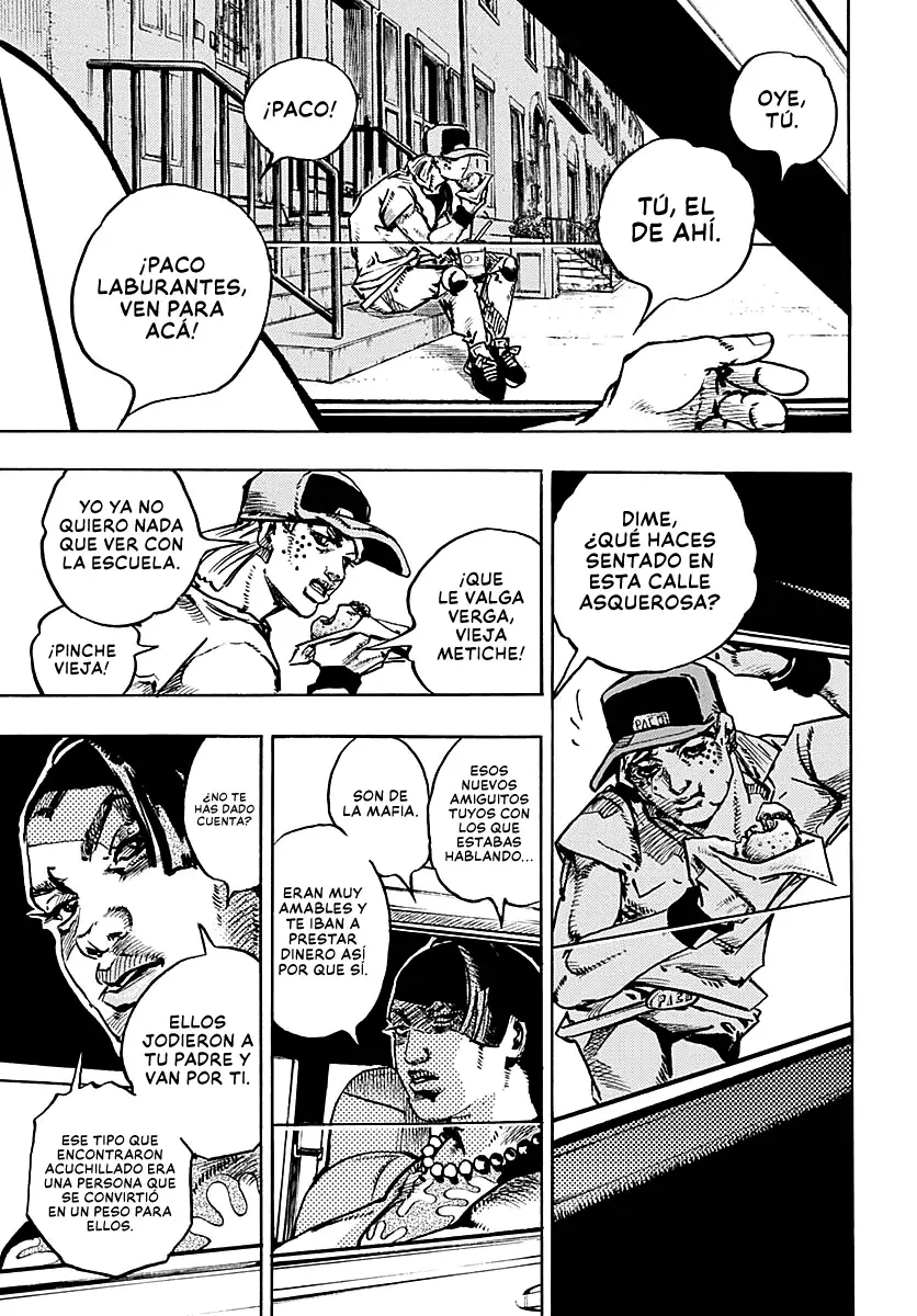 JoJo's Bizarre Adventure Parte 9: The JoJoLands Capitulo 24: El Cobro Del Banco Dolphin, Parte 3 página 33