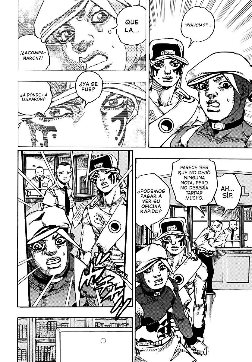 JoJo's Bizarre Adventure Parte 9: The JoJoLands Capitulo 24: El Cobro Del Banco Dolphin, Parte 3 página 36