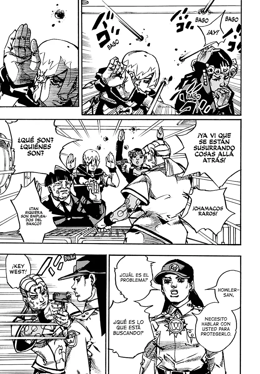 JoJo's Bizarre Adventure Parte 9: The JoJoLands Capitulo 24: El Cobro Del Banco Dolphin, Parte 3 página 5