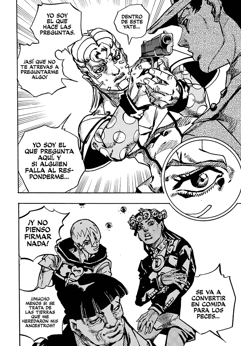 JoJo's Bizarre Adventure Parte 9: The JoJoLands Capitulo 24: El Cobro Del Banco Dolphin, Parte 3 página 6