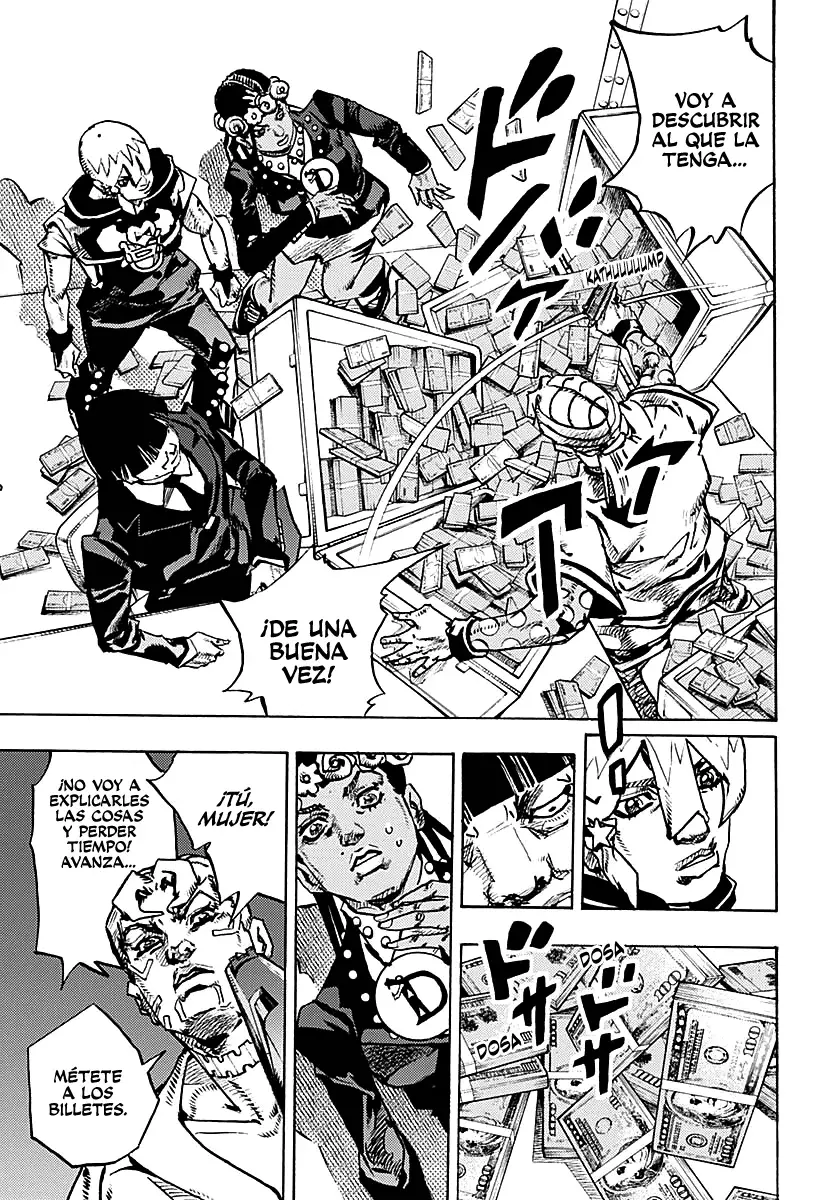 JoJo's Bizarre Adventure Parte 9: The JoJoLands Capitulo 24: El Cobro Del Banco Dolphin, Parte 3 página 9