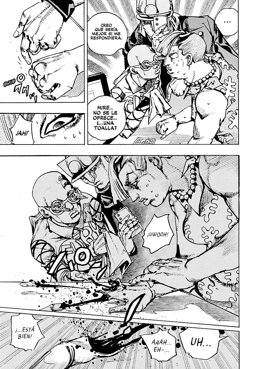 JoJo's Bizarre Adventure Parte 9: The JoJoLands Capitulo 25: La investigación de Laem Chabang página 17