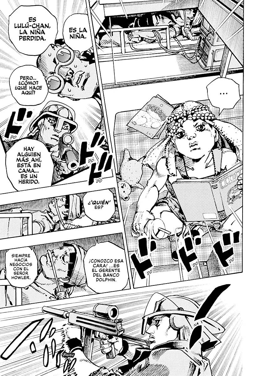 JoJo's Bizarre Adventure Parte 9: The JoJoLands Capitulo 25: La investigación de Laem Chabang página 28