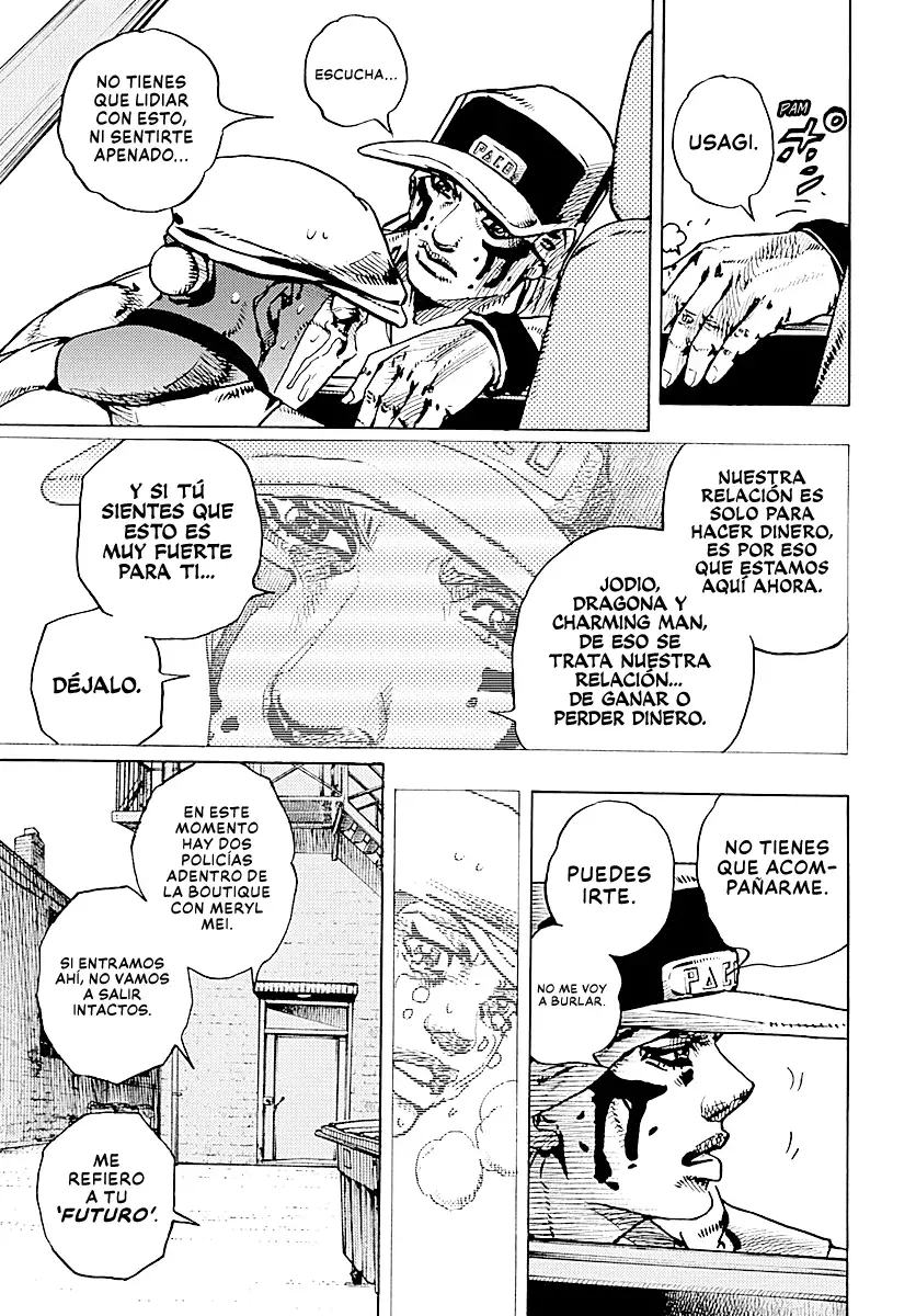 JoJo's Bizarre Adventure Parte 9: The JoJoLands Capitulo 25: La investigación de Laem Chabang página 6