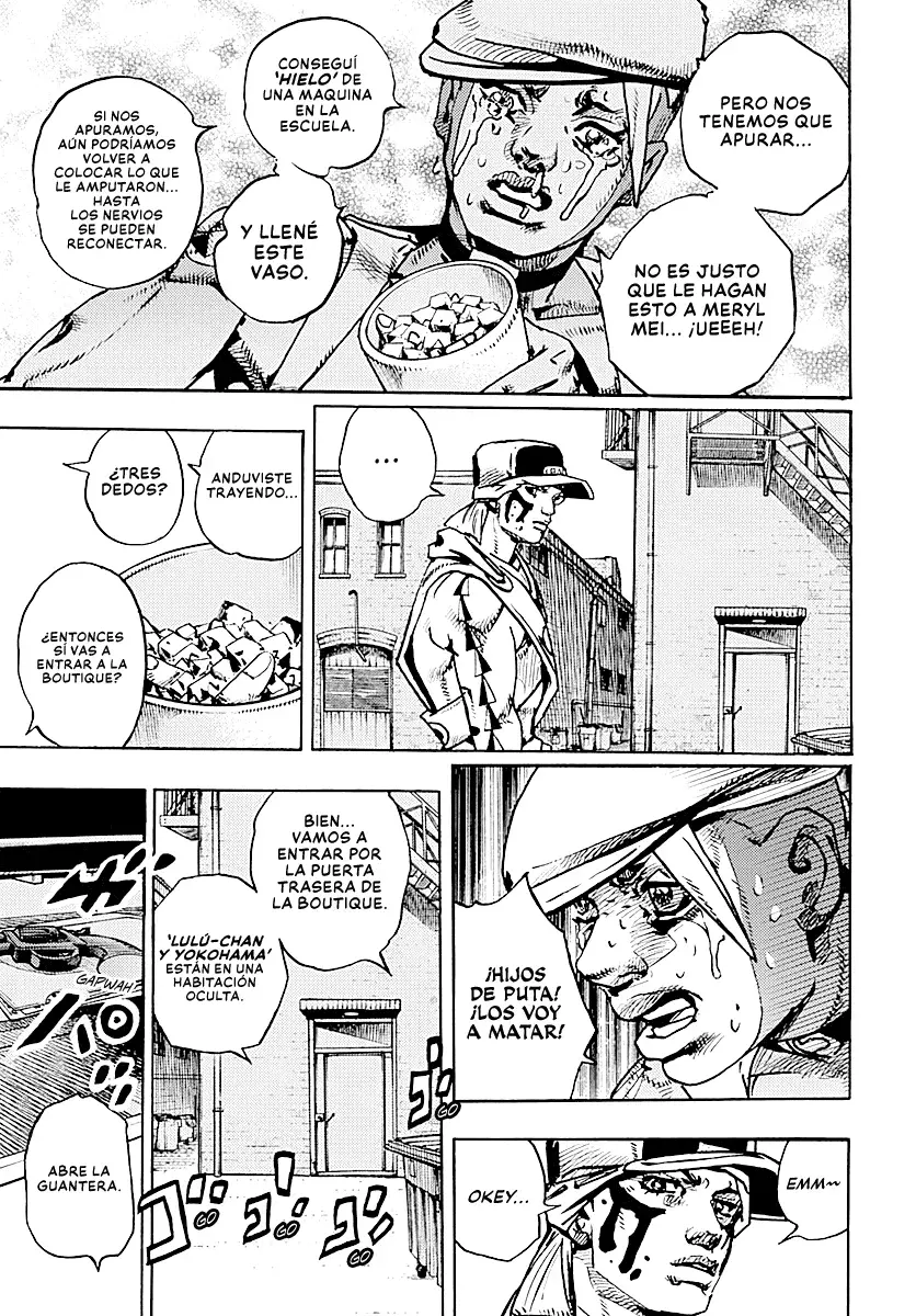 JoJo's Bizarre Adventure Parte 9: The JoJoLands Capitulo 25: La investigación de Laem Chabang página 8