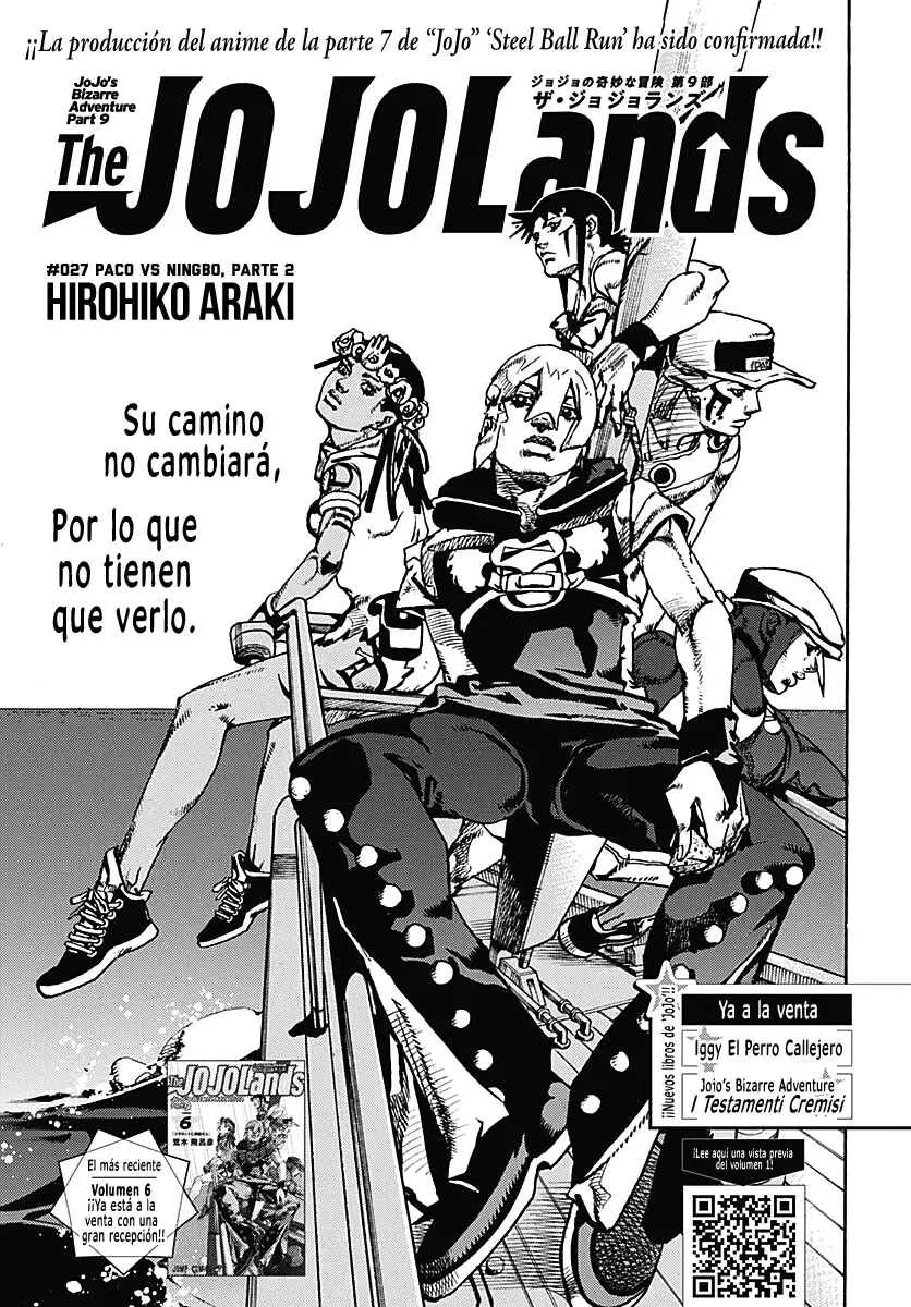 JoJo's Bizarre Adventure Parte 9: The JoJoLands Capitulo 27: Paco vs. Ningbo, Parte 2 página 2