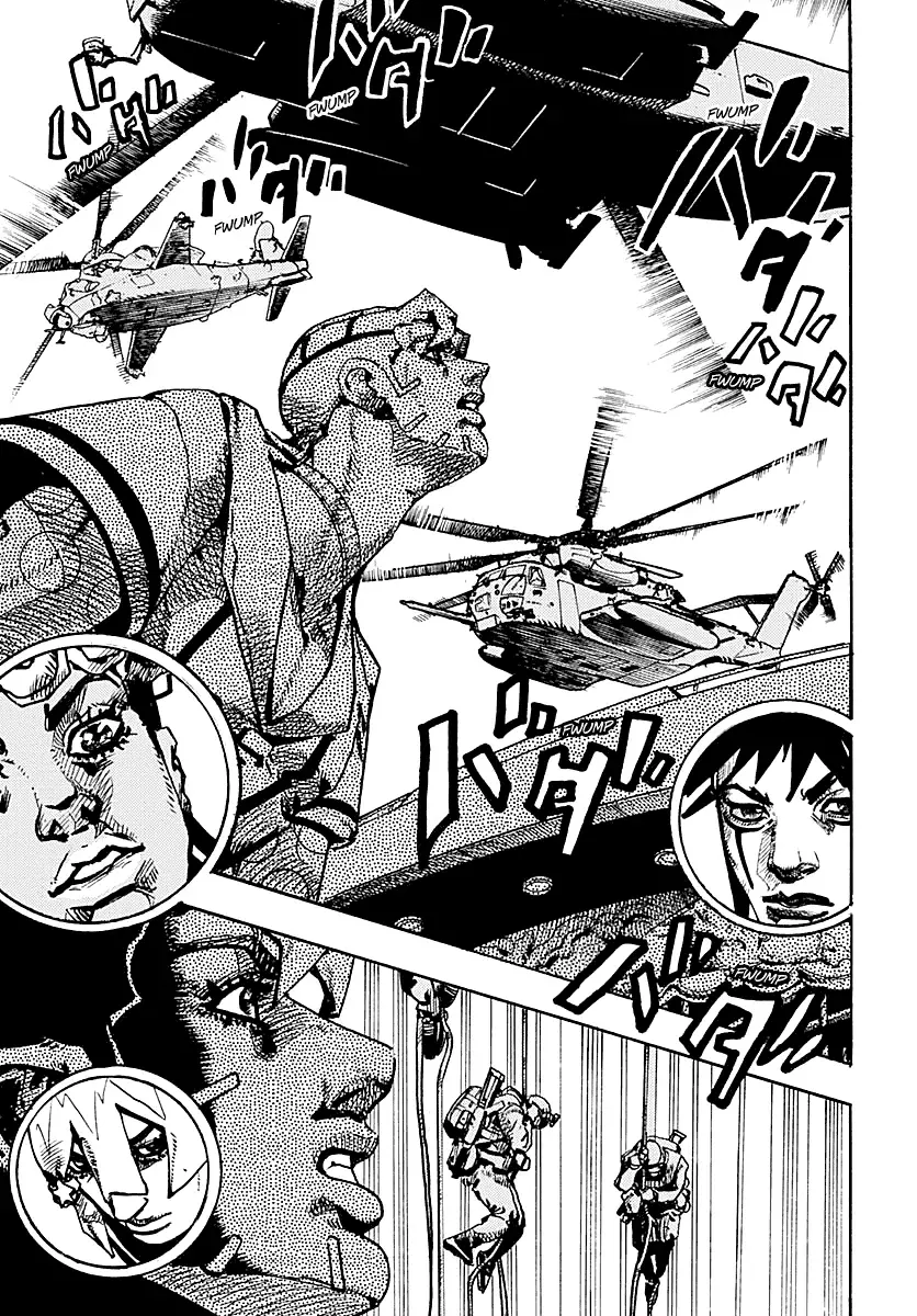 JoJo's Bizarre Adventure Parte 9: The JoJoLands Capitulo 32: Howler Hundiéndose página 10