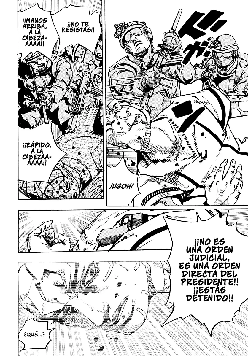 JoJo's Bizarre Adventure Parte 9: The JoJoLands Capitulo 32: Howler Hundiéndose página 16