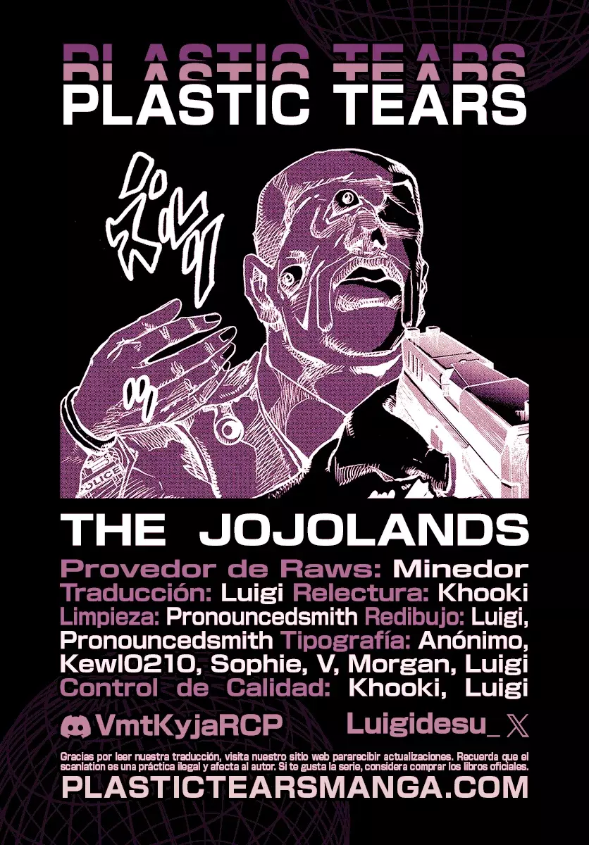 JoJo's Bizarre Adventure Parte 9: The JoJoLands Capitulo 32: Howler Hundiéndose página 37
